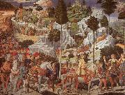 Benozzo Gozzoli Procession of the Magus Gaspar oil painting on canvas